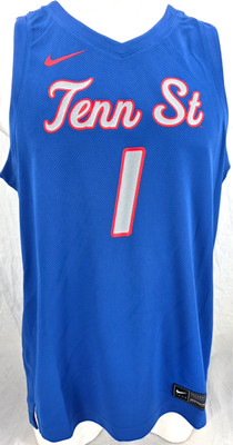 NEW Tennessee State Tigers Blue #1 Nike Team Dri-Fit Basketball Jersey Men's XL
