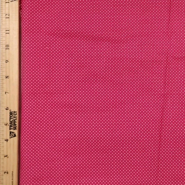 Quilting Fabric Lot 5+ Yards 100% Cotton 44” Lot Of 3 Red Yellow Dots Stripes - Image 4 of 4