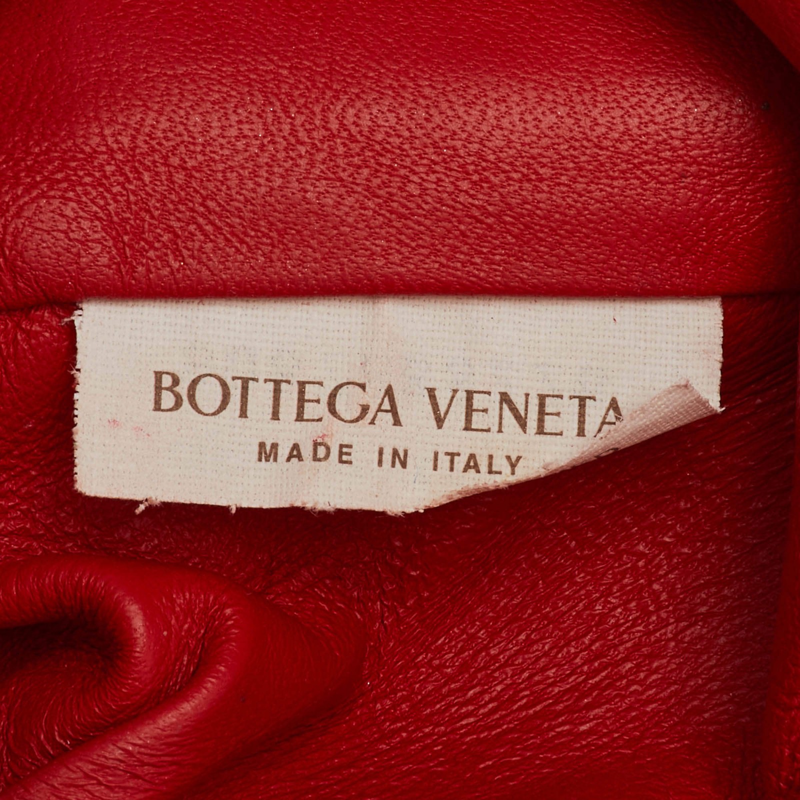 Bottega Veneta Red Intrecciato leather Mini The Pouch Bag thumbnail 9
