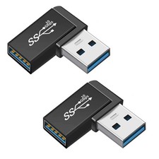 90 Degree Right Angle USB 3.0 Adapter 2 Pack