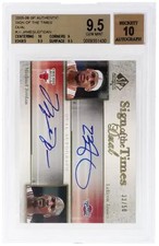 2005 SP Authentic Sign of the Times Dual Autographs LeBron James/Michael Jordan