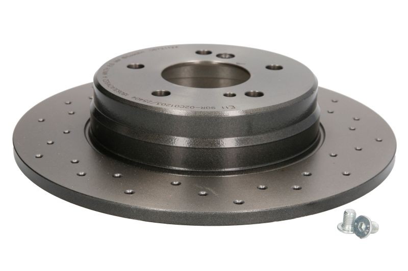 Für BREMBO 08.7211.2X Brake disc Xtra 1pcs full/perforated 08.7211.2X Rear MERC - Bild 4