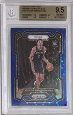 2023-24 Victor Wembanyama Panini Prizm Fast Break Blue RC- BGS 9.5... #57/150