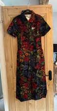Lucy & Yak Ragan Jumpsuit Size UK 12 Maria Floral Boilersuit Wide Leg Crop
