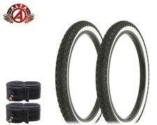 ALTA Performance BMX BICYCLE 20"x2.125" WhiteWall DURABLE COMP III TIRES W/TUBES