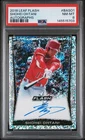 SHOHEI OHTANI 2018 LEAF FLASH ROOKIE SPARKLE REFRACTOR ON CARD AUTO RC PSA 8