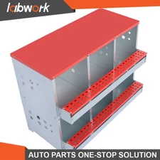 Labwork Chicken Nest Box 6 Hole Nest Box Chicken-Easy Egg Collection Roll Away