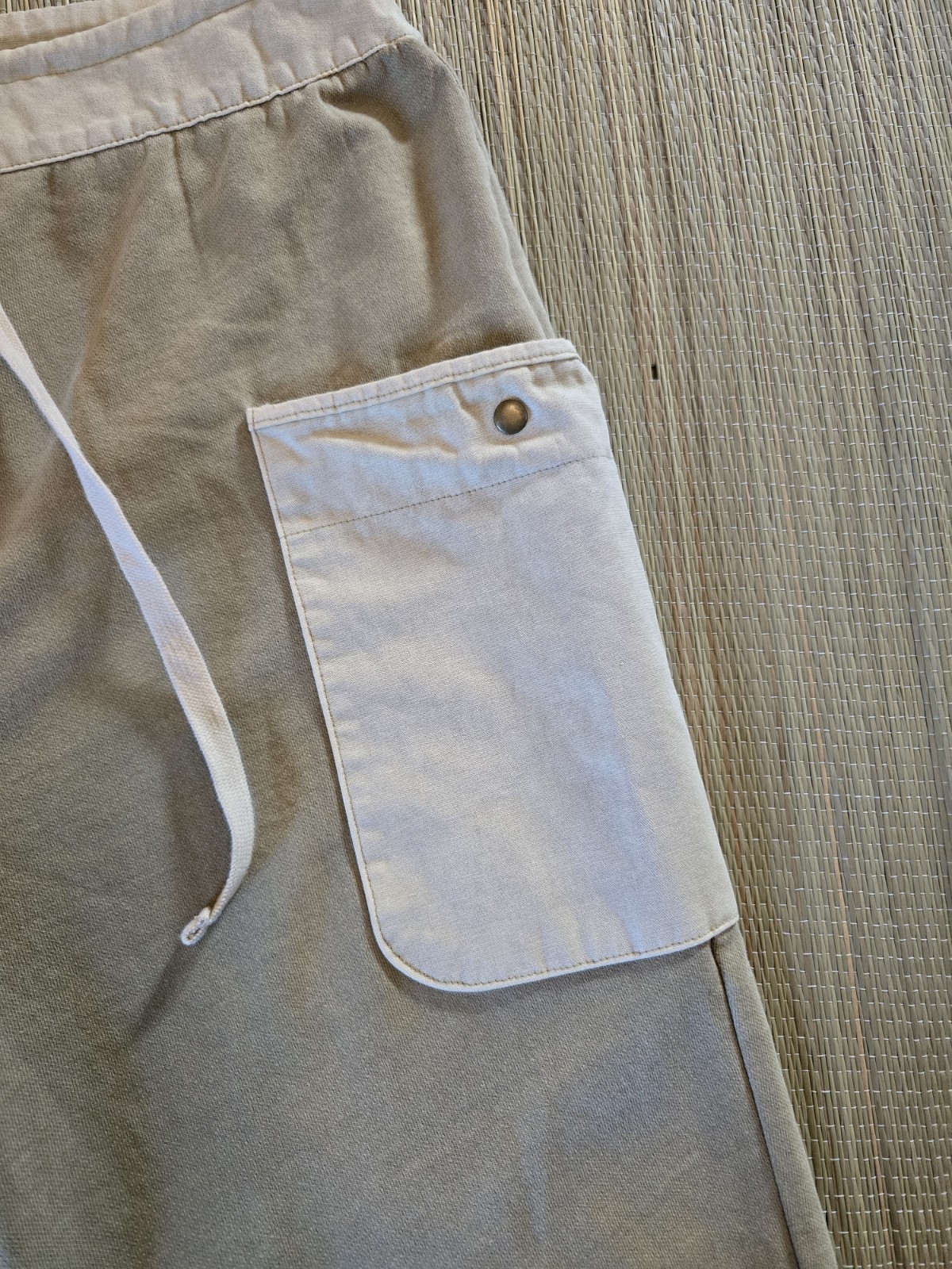 Universal Thread Button Fly Knit Cargo Pants Sage… - image 6