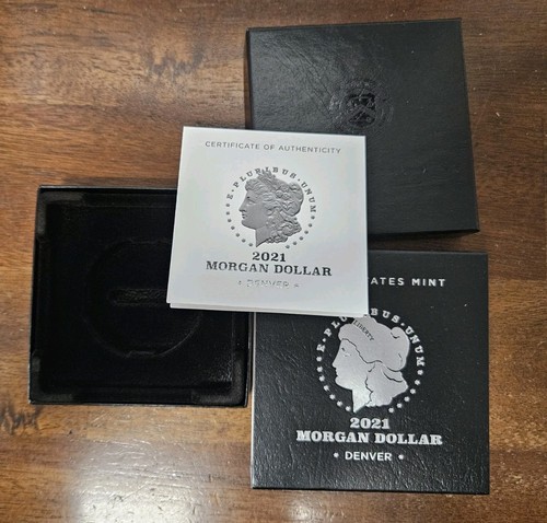 2021-D Morgan Commemorative Silver Dollar Box & COA | No Coin