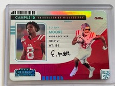 2021 Panini Contenders Draft Picks Elijah Moore Campus ID #9 Mint Mississippi