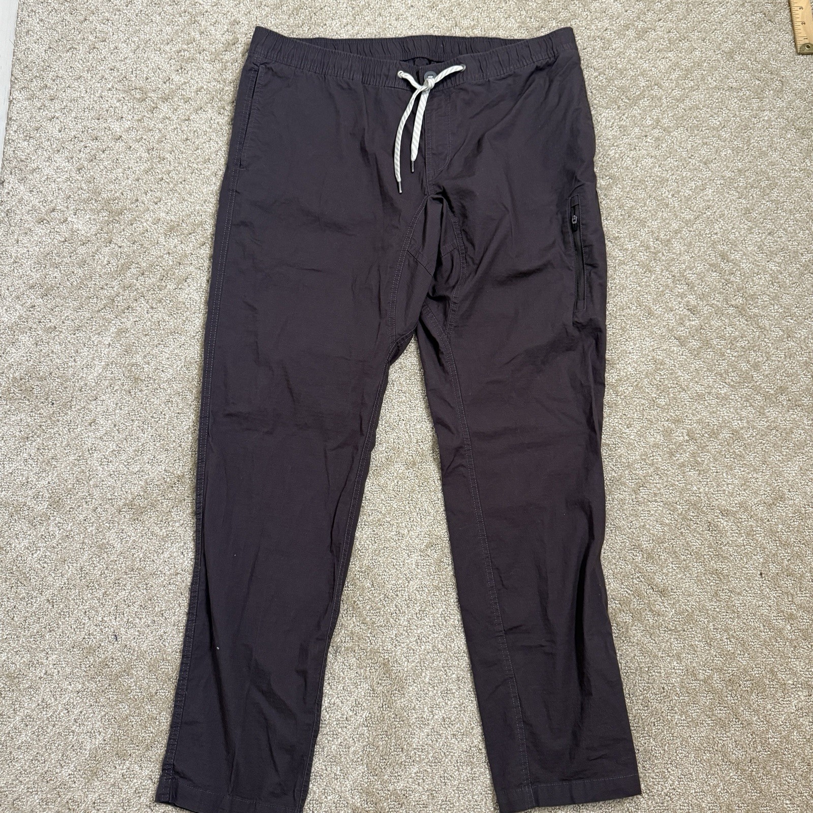 Vuori Climber Pants Mens XXL Charcoal Gray Slim Fit Ripstop Elastic Waist image 10