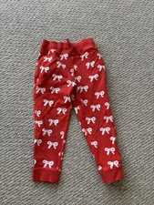 Hanna Andersson Joggers Pants Red Bows 110cm 5