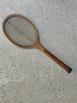 Vintage Wilson Windsor Wood Tennis Racket Pfeiffer Name Plate Wooden Racquet