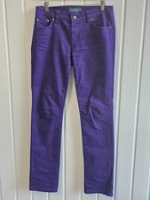 Lauren By Ralph Lauren Ladies Straight-Leg Jeans - Purple - Size W.29 L.32 (FO)