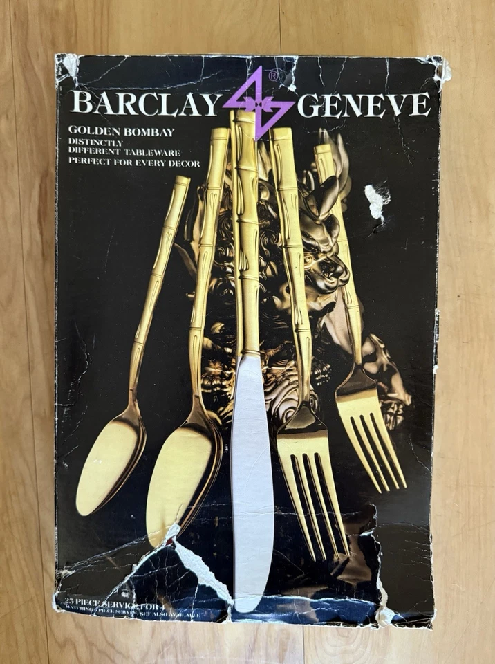 Juego de cubiertos Barclay Geneve Golden Crown Royal 25 piezas Foto 4 de 4