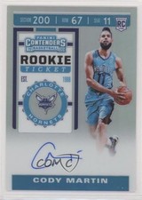 2019 Panini Contenders Rookie Ticket Premium Edition Prizm Cody Martin Auto pm5