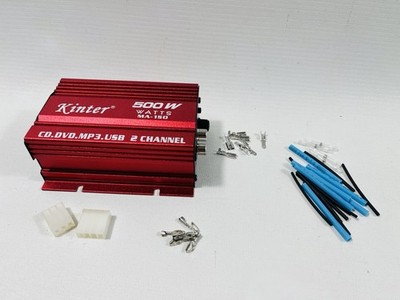Kinter MA-150 500W 2-Kanal-Verstärker mini Verstärker 10x8x4cm in rot