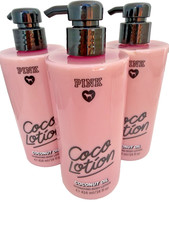 PINK Victoria's Secret COCO Lotion Coconut Oil Hydrating Body Lotion 3 Set New