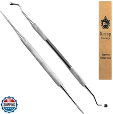 Ingrown Toenail Removal Kit - Under Nail Cleaner Tool Double Ended Nail Lifte