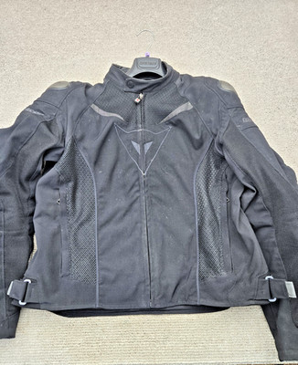 Dainese Super Speed TEX SPR Racing Motorcycle Jacket Size 56 w/ Removable Liner