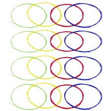 RAUYIVANY Ukulele strings, 4 Packs Colorful Nylon Ukulele strings, Replaceabl...