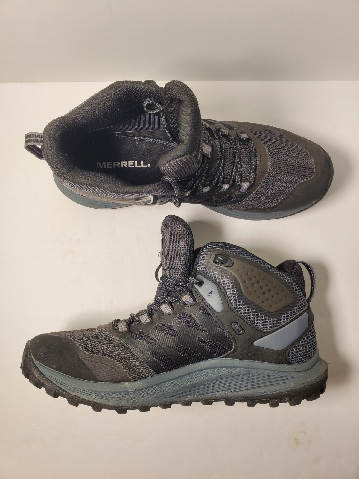 Scarpa Merrell uomo Nova 3 Mid trekking trail nera taglia 8 gore tex con suola Vibram