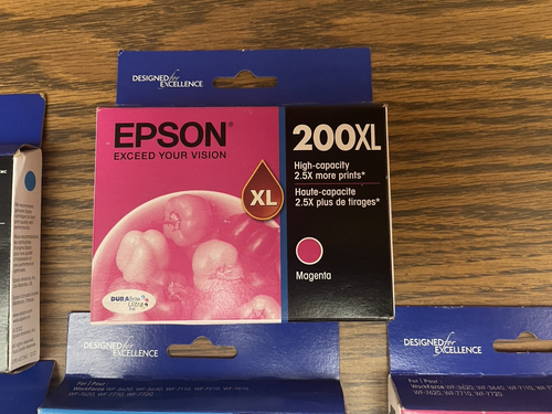 (LOT-8) Epson Ink 252-200XL-127XL Cyan-Magenta All in Date (See Photos) - 第 3/19 張圖片