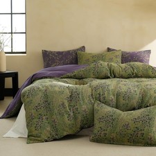 100 Cotton Muslin Duvet Cover Set Queen, 3 Pcs Yarn-Dyed Jacquard Textured R...