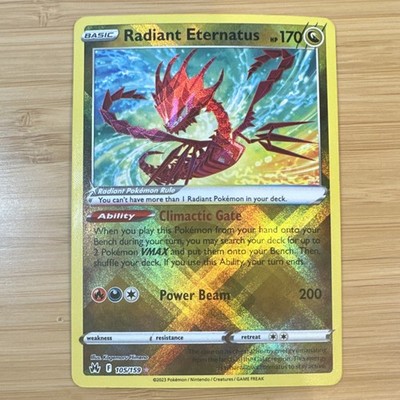 Pokémon TCG Radiant Eternatus 105/159 Crown Zenith Holo 170 HP English