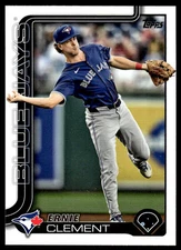 2025 Topps Series 1 Ernie Clement #319 Toronto Blue Jays Baseball Card