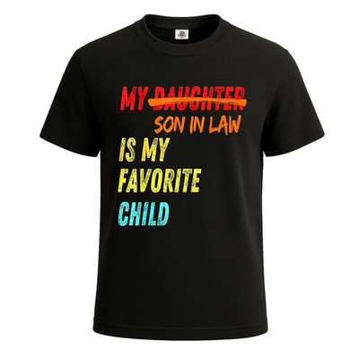 Meine Schwiegertochter ist mein Lieblingskind Geschenk Party Herren T-Shirt Witz Tee Top