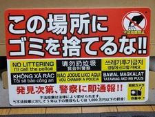 Do Not Litter│Retro Tin Sign│Warning Metal Sign│Security , Surveillance