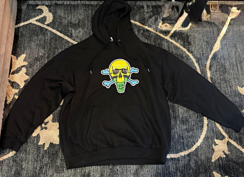ICECREAM Components Hoodie Black Billionaire Boys Club Ice Cream Skull 3XL