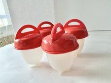 4 Egglettes Silicone Hard Boiled Egg Cooker (...