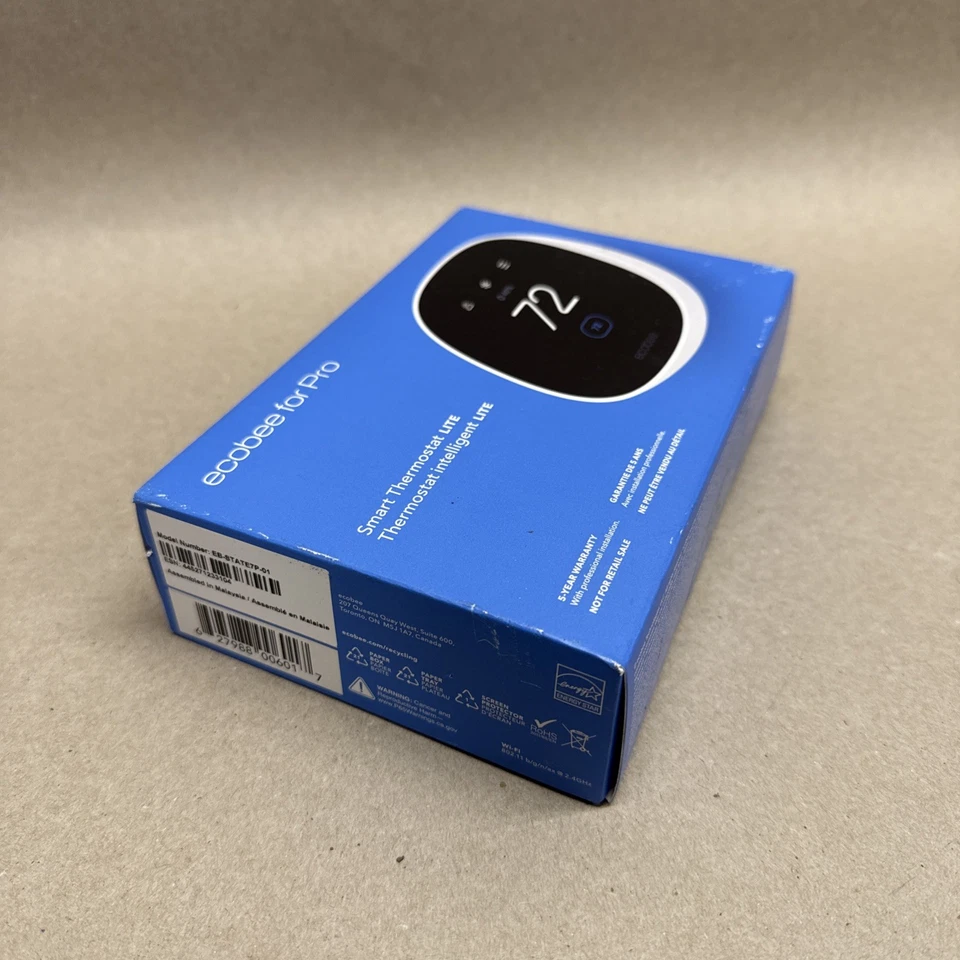 Ecobee for Pro Smart Thermostat Lite EB-STATE7P-01 - Image 2 of 3