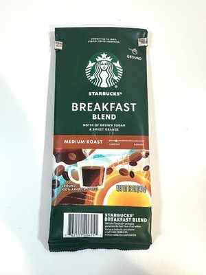 Starbucks Breakfast Blend Roast Ground Arabica Coffee 12 oz.Bag EMPTY DIY Crafts