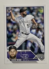 Topps 2023 Update Series Jake Bird Rookie Colorado Rockies Base Set Card #US162