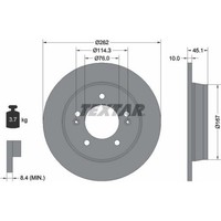 2X Textar 92240003 Bremsscheibe FüR KIA Hyundai I30 Kona Veloster Elantra Creta