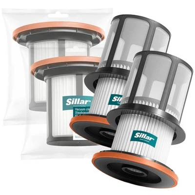 SILLAR 2er Pack Filter & Halter für Bosch Unlimited 6 Series Akku-Staubsauger 12033215