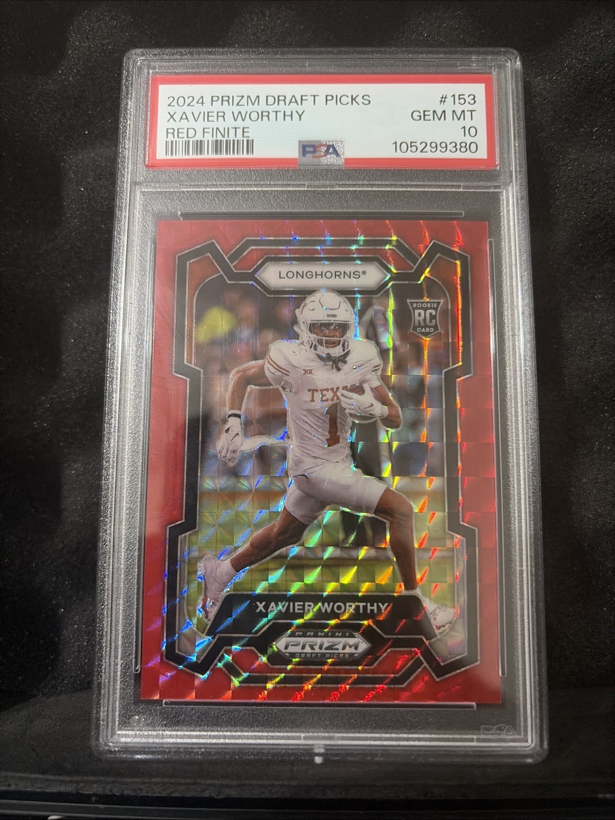 2024 Panini Prizm Draft Picks Prizms Red Finite #153 Xavier Worthy/125
