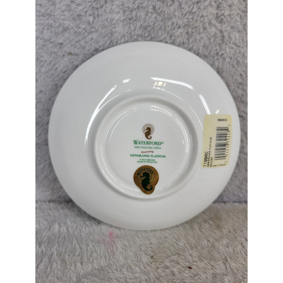 Juego de 5 platillos Waterford Fine English China Newgrange platino adornos Foto 3 de 4