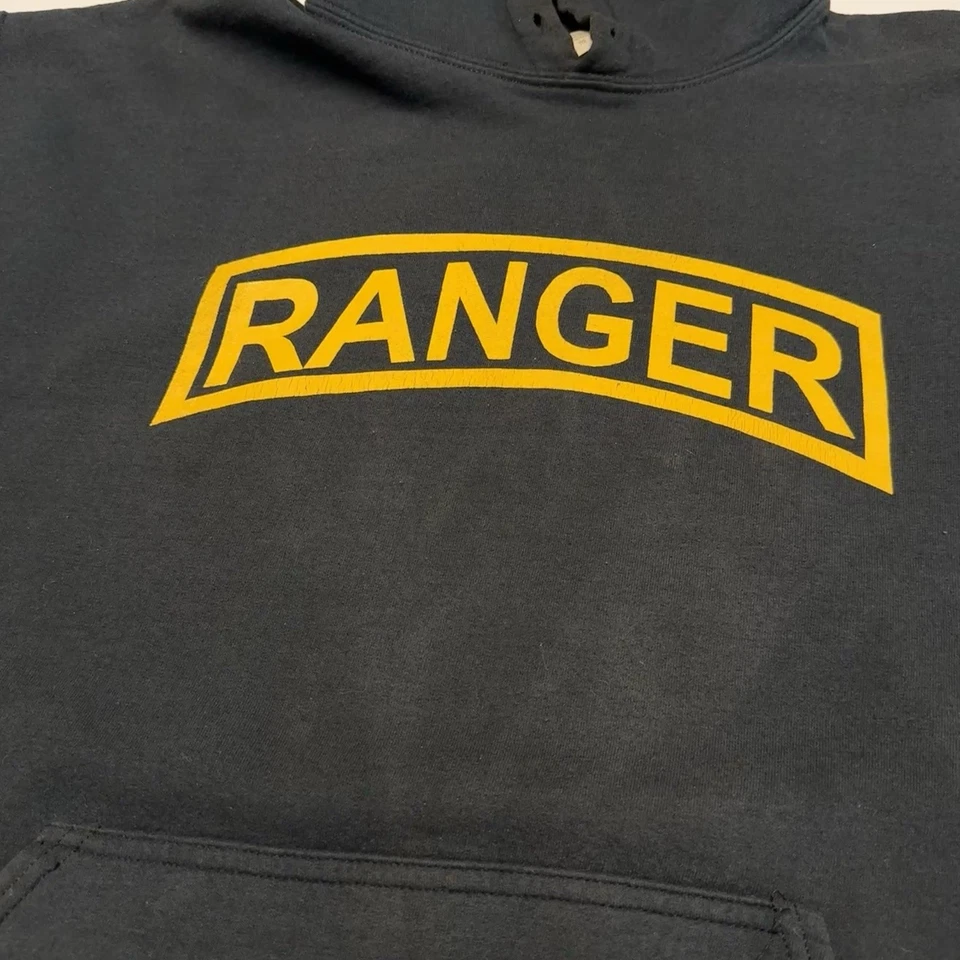 Sudadera con Capucha Rager Para Hombres XL 25x26.5 Negra Ejército de Estados Unidos Militar Foto 4 de 4