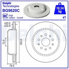 2x Delphi Scheibenbremse hinten 68321348AB 26273055