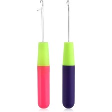 Latch Hook Tool 5.0mm and 3.8mm Crochet Needle for Hair Extensions Braiding