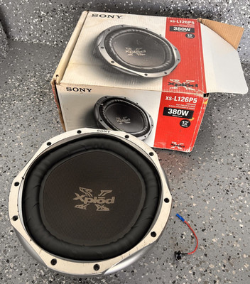Sony Xplod XS-L126P5 12'' 380W Subwoofer With Box & Cord Shown In Picture