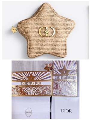 Christian Dior Holiday Limited Star Shaped Pouch Shopper Charm Ornament