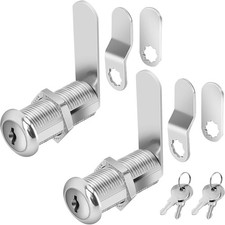 Cabinet Locks with Keys, 1-1/2" Long Cam Locks keyed Alike, Cabinet Cam Lock Set