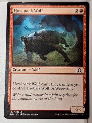 Howlpack Wolf - Shadows over Innistrad - Magic the Gathering MTG Nice!