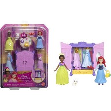 Mattel - Juego de muñecas pequeñas armario real princesa Disney