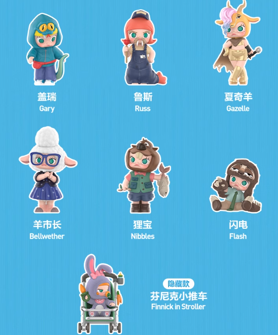 Authentic Molly Zootopia 2 Series Blind Box Figures Toy Confirmed